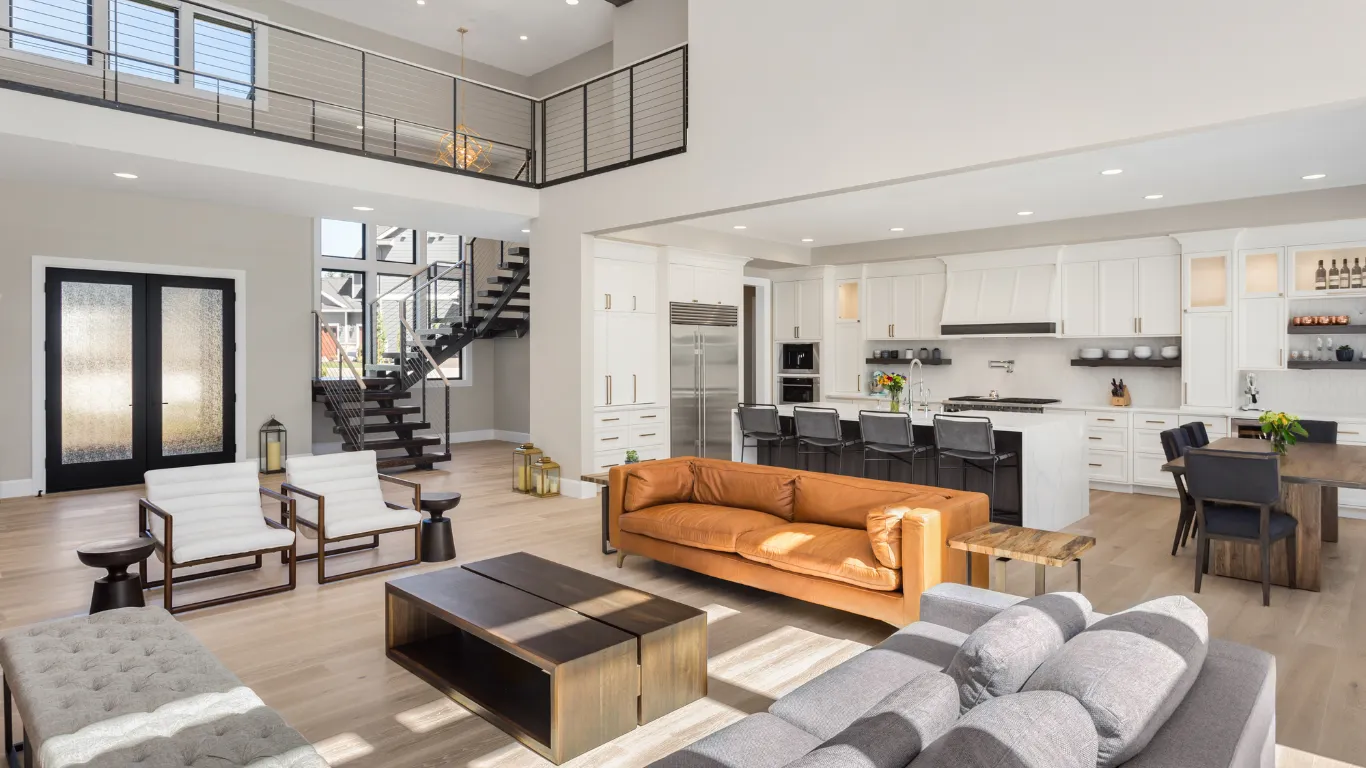 Home remodeling in Los Angeles with open concept interior and updated living space